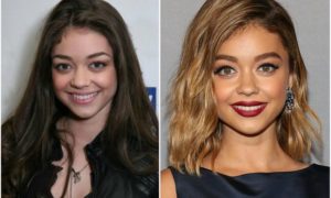 Sarah Hyland`s eyes and hair color