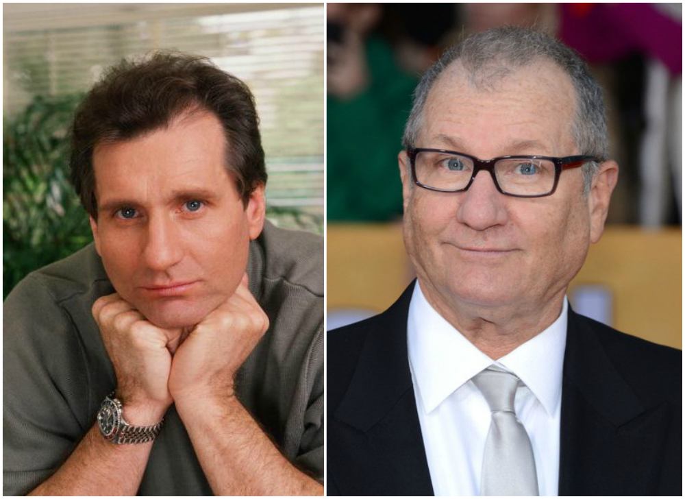 Ed-O`Neill`s eyes color - blue and hair color - light brown Ed-O`Neill`s eyes and hair color