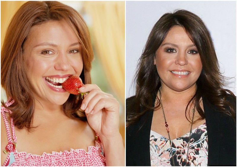 Rachael Ray`s eyes and hair color - dark brown Rachael Ray`s eyes and hair color