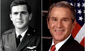 George Bush, Jr eyes and hair color