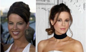 Kate Beckinsale`s eyes and hair color