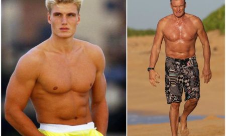 Dolph Lundgren`s eyes and hair color