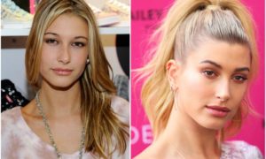 Hailey Baldwin`s eyes and hair color