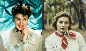 Ingrid Bergman`s eyes and hair color