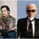 Karl Lagerfeld`s eyes and hair color