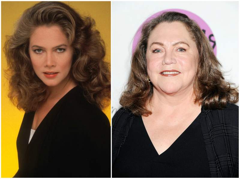 Kathleen Turner`s eyes color - blue and hair color - light brown Kathleen Turner`s eyes and hair color