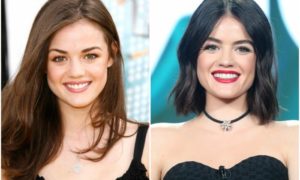 Lucy Hale`s eyes and hair color