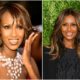 Model Iman Mohamed Abdulmajid eyes, hair color