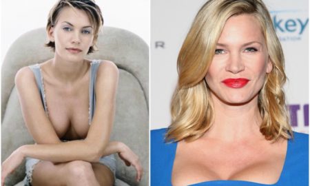 Natasha Henstridge`s eyes and hair color