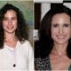 Andie MacDowell's eyes and hair color