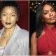 Angela Bassett's eyes and hair color