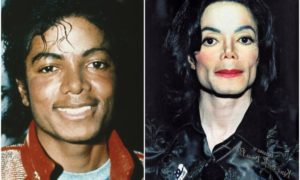 Michael Jackson's eyes and hair color