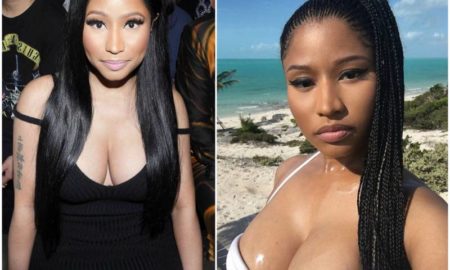Nicki Minaj's eyes and hair color