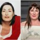 Anjelica Huston's eyes and hair color