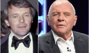 Sir Anthony Hopkins' eyes and hair color