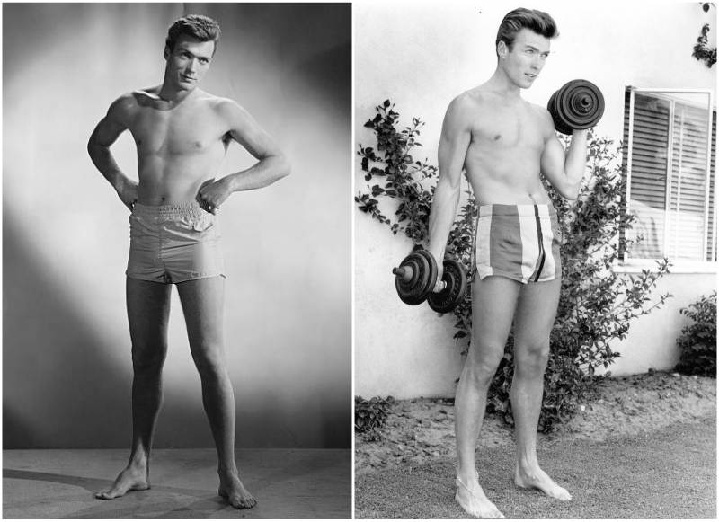 Clint Eastwood's young body Clint Eastwood's height, weight and age