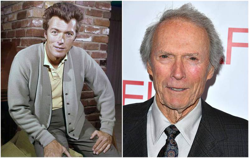 Clint Eastwood's eyes and hair color - gray Clint Eastwood's eyes and hair color