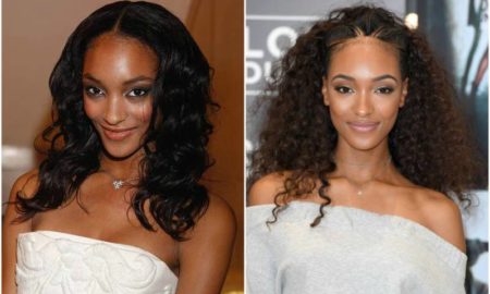 Jourdan Dunn's eyes and hair color