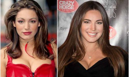 Kelly Brook's eyes and hair color