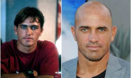Kelly Slater's eyes and hair color