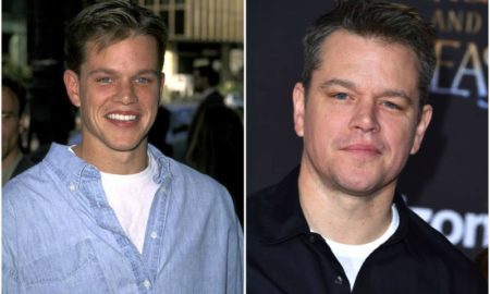 Matt Damon's eyes and hair color