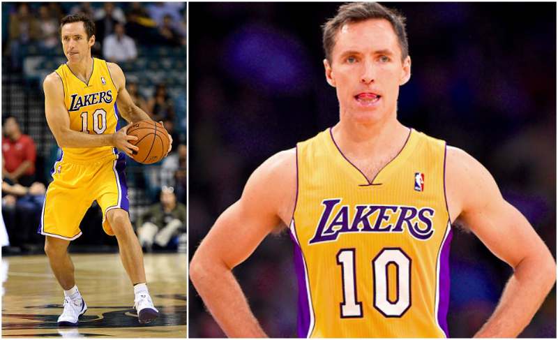 Steve Nash's weight - 187 pounds (85 kg) Steve Nash's height, weight and age
