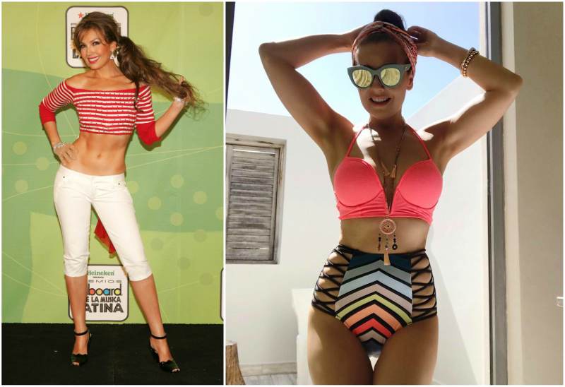 Singer Thalia's body measurements Singer Thalia's height, weight and body measurements