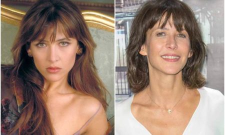 Sophie Marceau's eyes and hair color