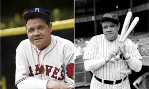 Babe Ruth's eyes and hair color