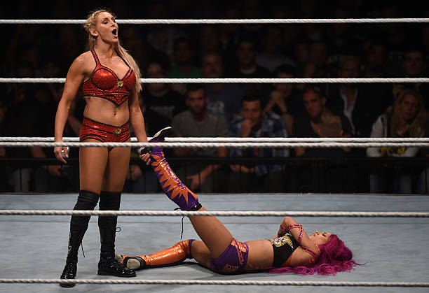 Ashley (Charlotte) Flair's strong body Ashley (Charlotte) Flair's height, weight and age