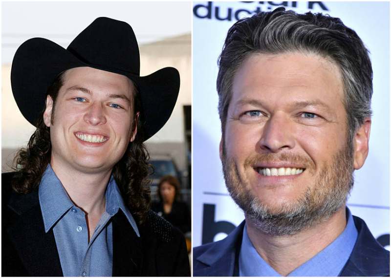 Blake Shelton's eyes and hair color
