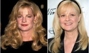 Bonnie Hunt's eyes and hair color