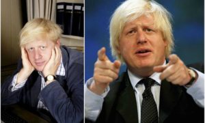 Boris Johnson's eyes and hair color
