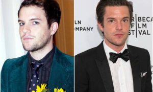 Brandon Flowers' eyes and hair color