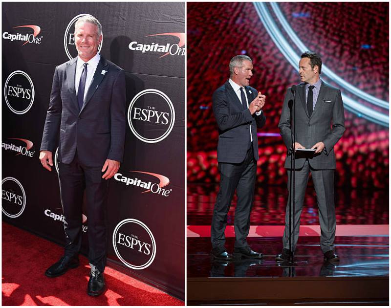 Brett Favre's height - 6’2” (188 cm) Brett Favre's height, weight and age
