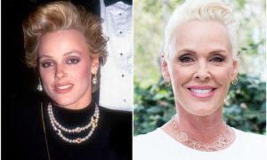 Brigitte Nielsen's eyes and hair color