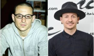 Chester Bennington's eyes and hair color