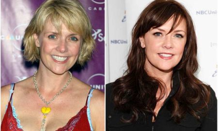Amanda Tapping's eyes and hair color