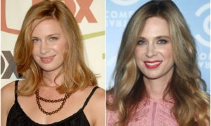 Anne Dudek's eyes and hair color