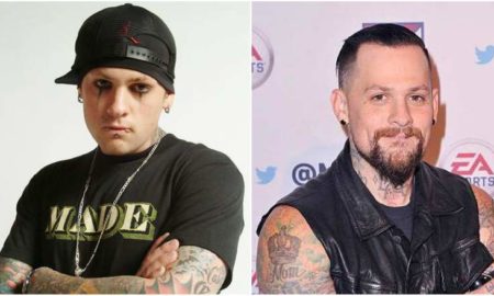 Benji Madden's eyes and hair color