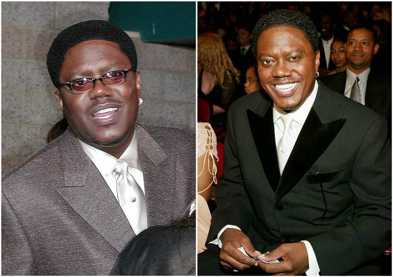 Bernie Mac's eyes color - brown and hair color - black Bernie Mac's eyes and hair color