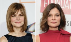 Betsy Brandt's eyes and hair color