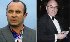 Bob Hoskins' eyes and hair color
