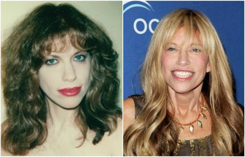 Carly Simon’s eyes color - blue and hair color - fair Carly Simon’s eyes and hair color