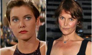 Carey Lowell's eyes and hair color