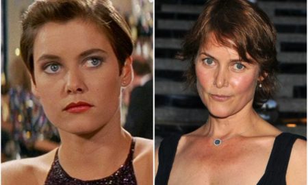 Carey Lowell's eyes and hair color
