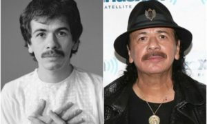 Carlos Santana’s eyes and hair color