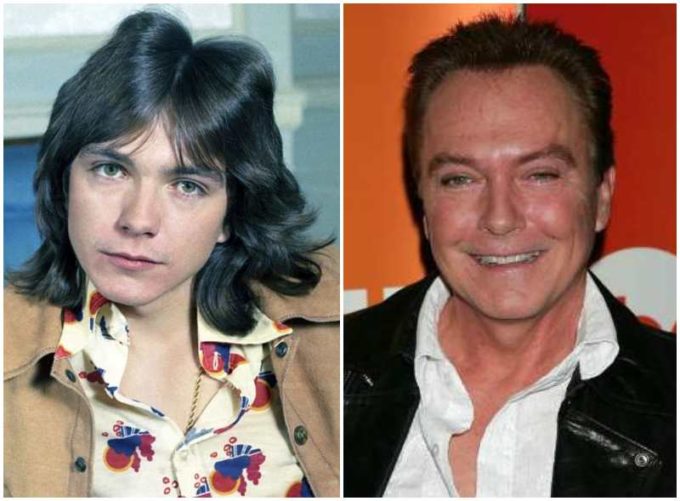 David Cassidy's eyes color - blue and hair color - brown David Cassidy's eyes and hair color