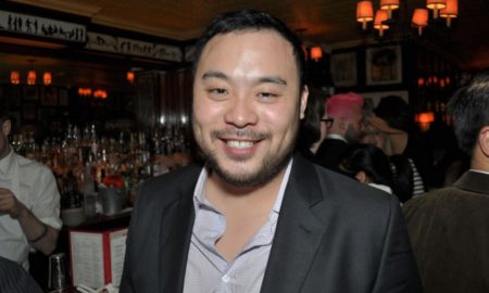 David Chang's eyes and hair color