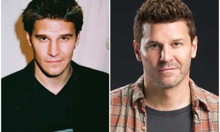 David Boreanaz's eyes and hair color